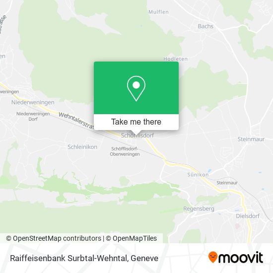 Raiffeisenbank Surbtal-Wehntal map