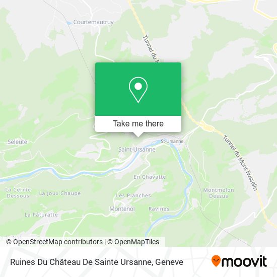 Ruines Du Château De Sainte Ursanne map