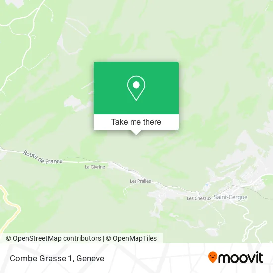Combe Grasse 1 map