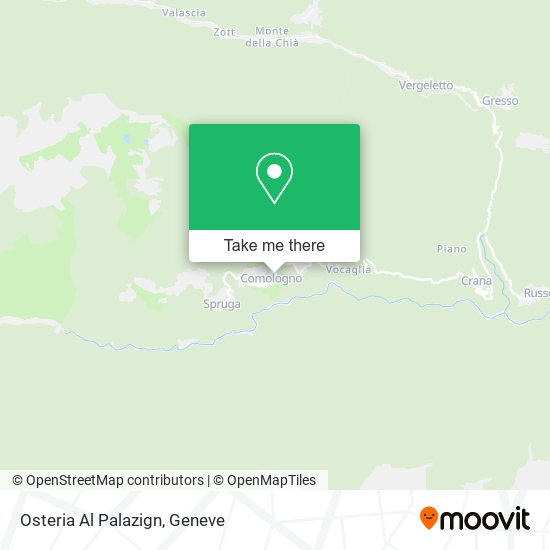 Osteria Al Palazign map