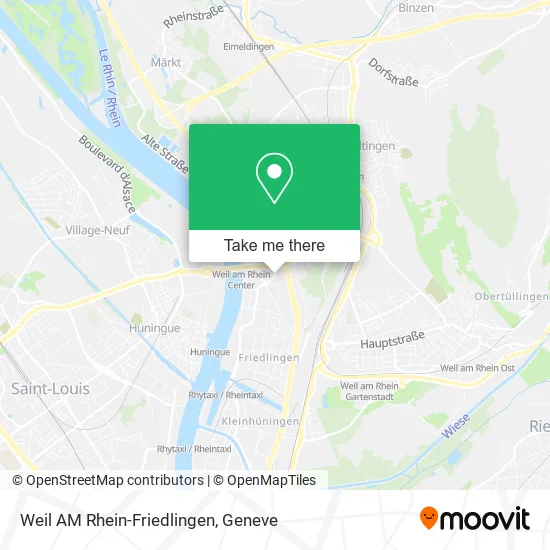 Weil AM Rhein-Friedlingen map
