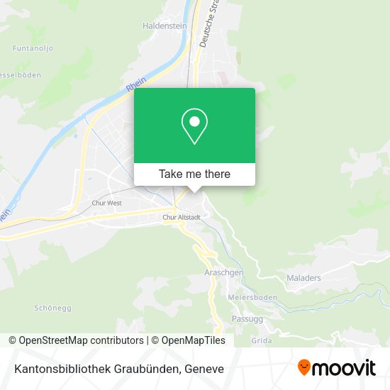 Kantonsbibliothek Graubünden map