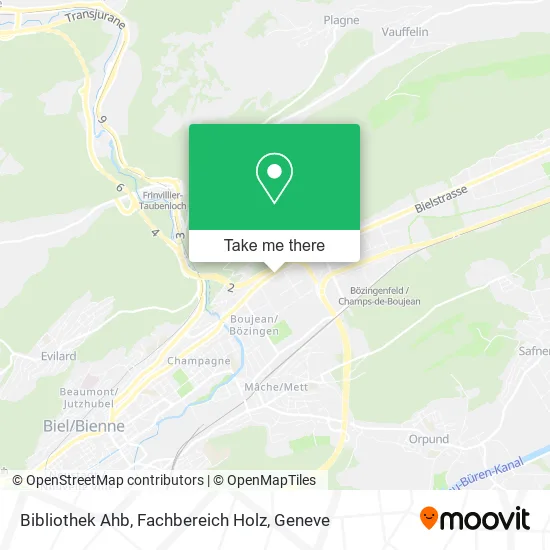 Bibliothek Ahb, Fachbereich Holz map