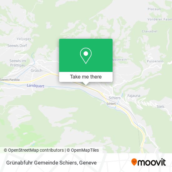 Grünabfuhr Gemeinde Schiers map