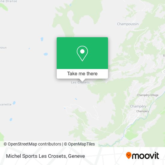 Michel Sports Les Crosets map