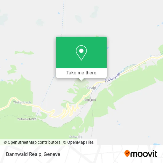 Bannwald Realp map