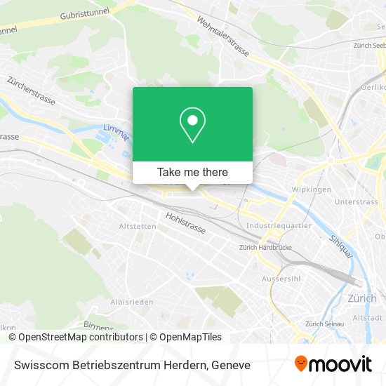 Swisscom Betriebszentrum Herdern map
