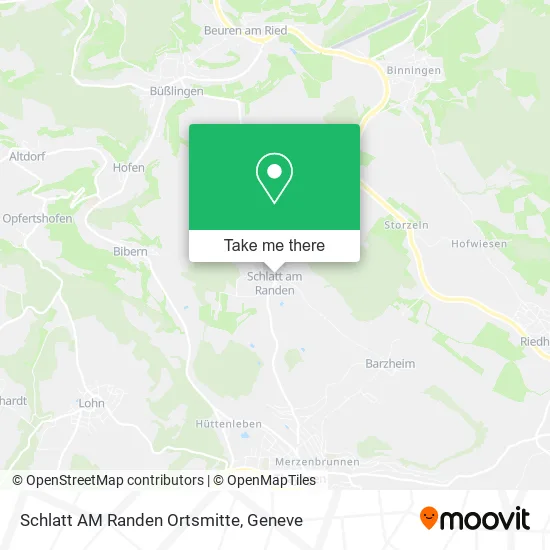 Schlatt AM Randen Ortsmitte map