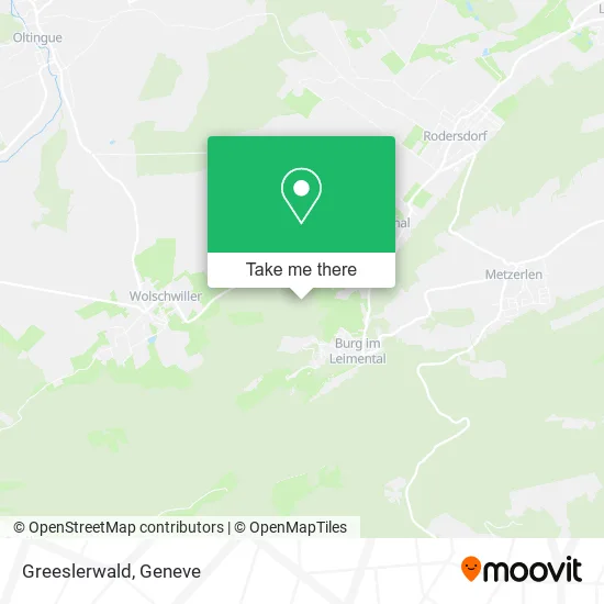 Greeslerwald map