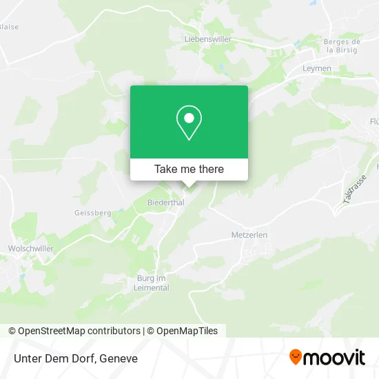 Unter Dem Dorf map