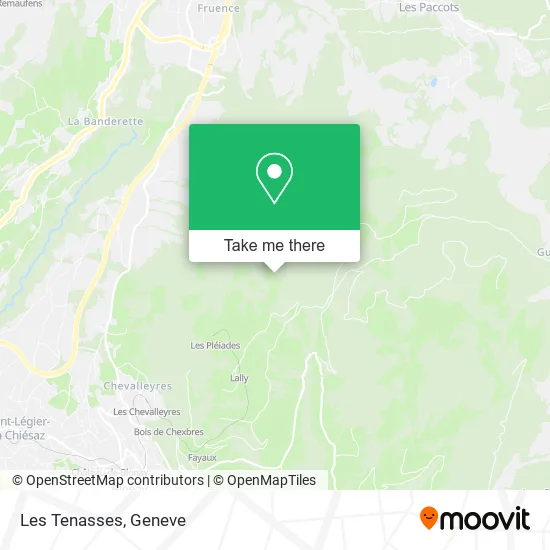 Les Tenasses map