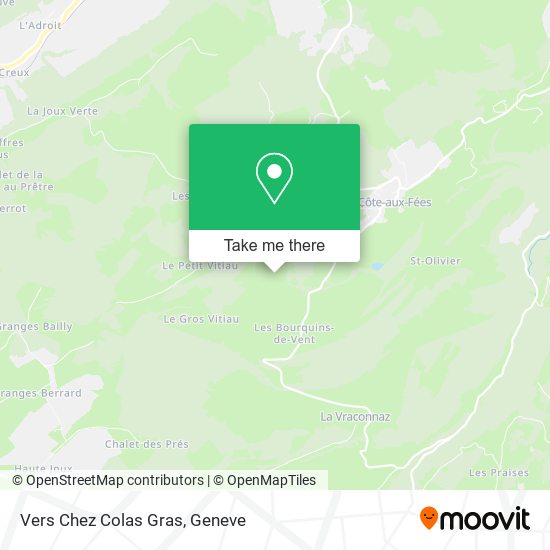 Vers Chez Colas Gras map