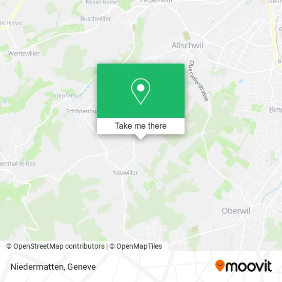 Niedermatten map