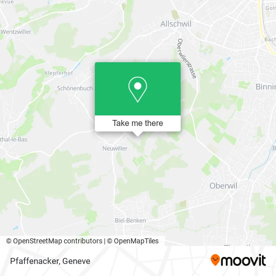Pfaffenacker map