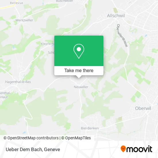 Ueber Dem Bach map