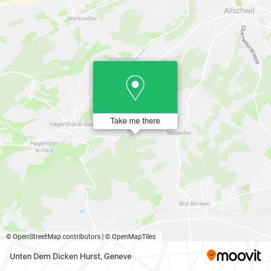 Unten Dem Dicken Hurst map