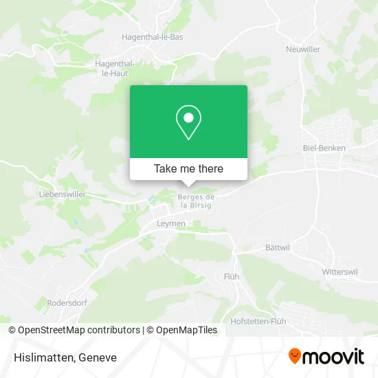 Hislimatten map