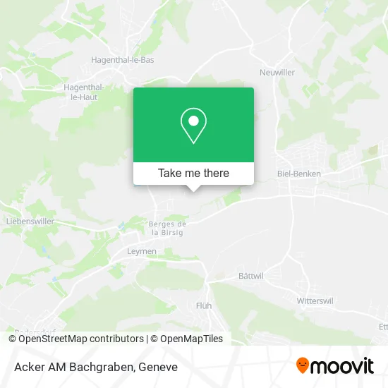 Acker AM Bachgraben map
