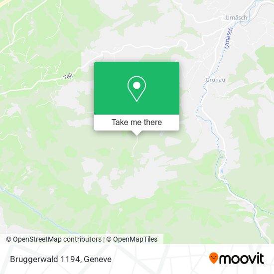 Bruggerwald 1194 map