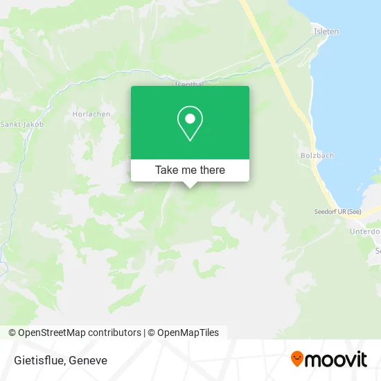 Gietisflue map