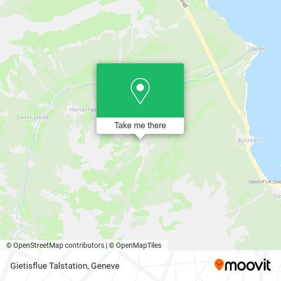 Gietisflue Talstation map