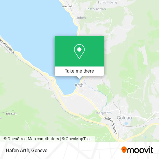 Hafen Arth map