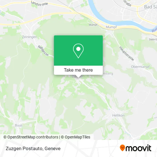 Zuzgen Postauto map