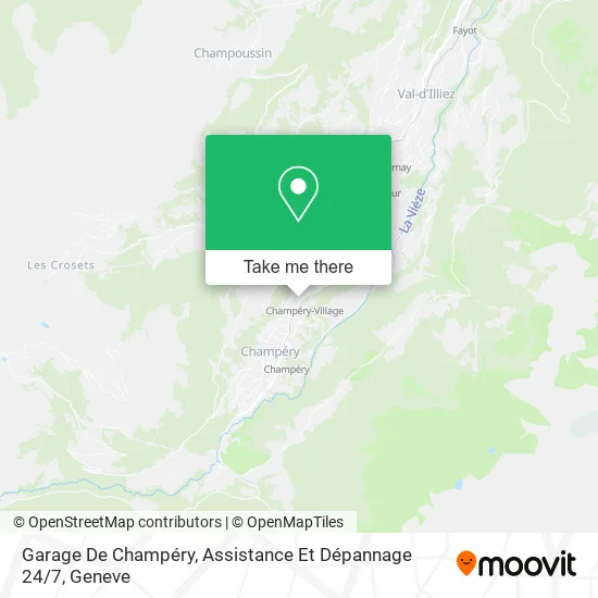 Garage De Champéry, Assistance Et Dépannage 24 / 7 map