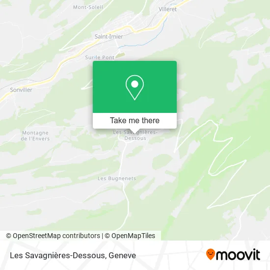 Les Savagnières-Dessous map