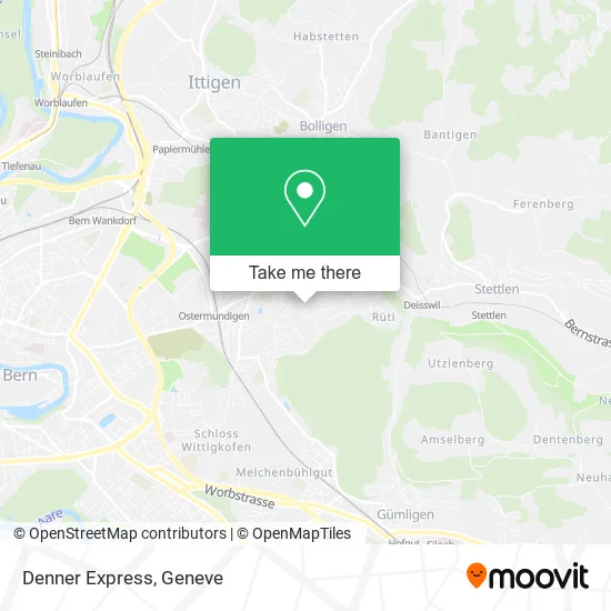 Denner Express map