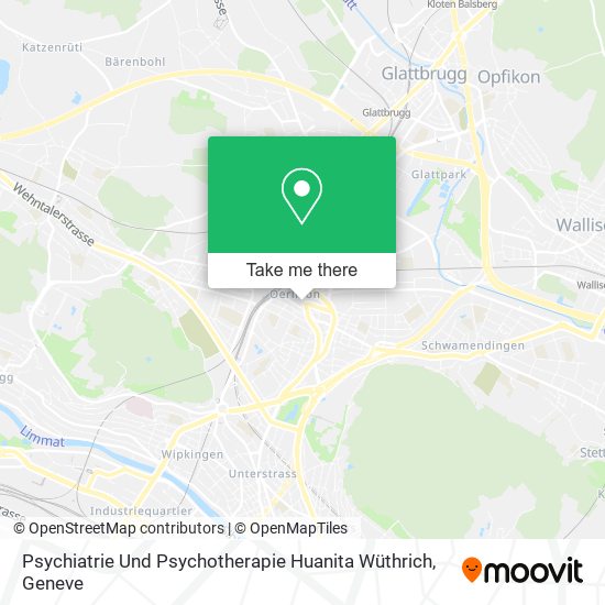 Psychiatrie Und Psychotherapie Huanita Wüthrich map