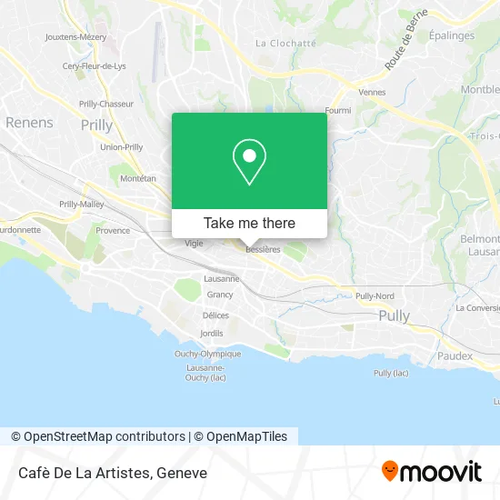 Cafè De La Artistes map