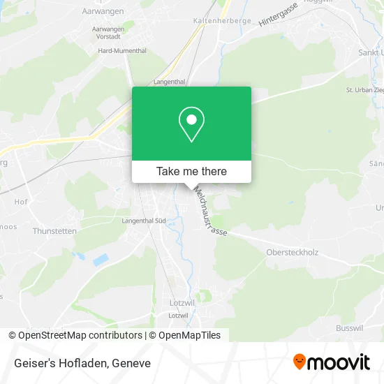 Geiser's Hofladen map