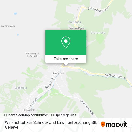 Wsl-Institut Für Schnee- Und Lawinenforschung Slf map