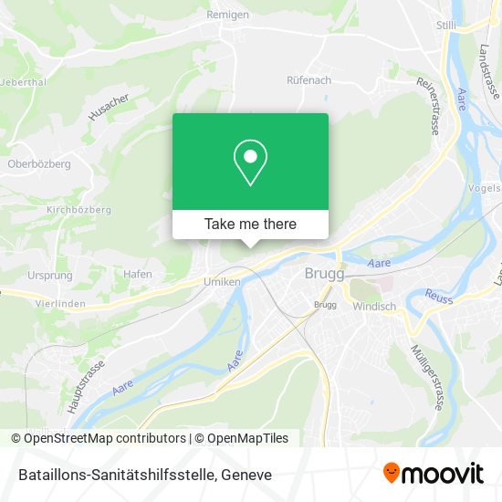 Bataillons-Sanitätshilfsstelle map