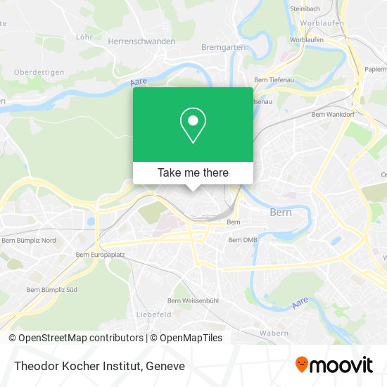 Theodor Kocher Institut map