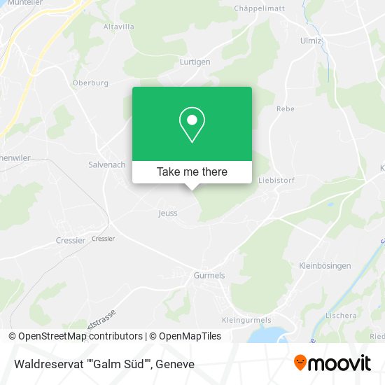 Waldreservat ""Galm Süd"" map