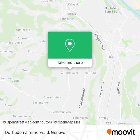 Dorfladen Zimmerwald map