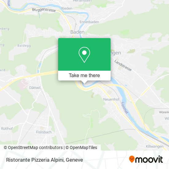 Ristorante Pizzeria Alpini map