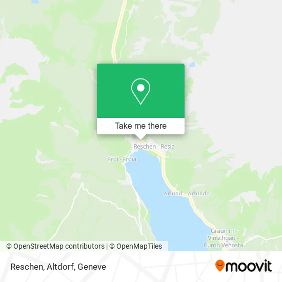 Reschen, Altdorf map