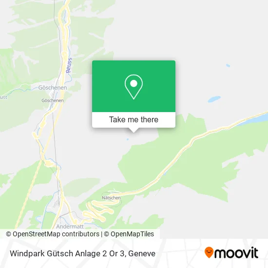 Windpark Gütsch Anlage 2 Or 3 map