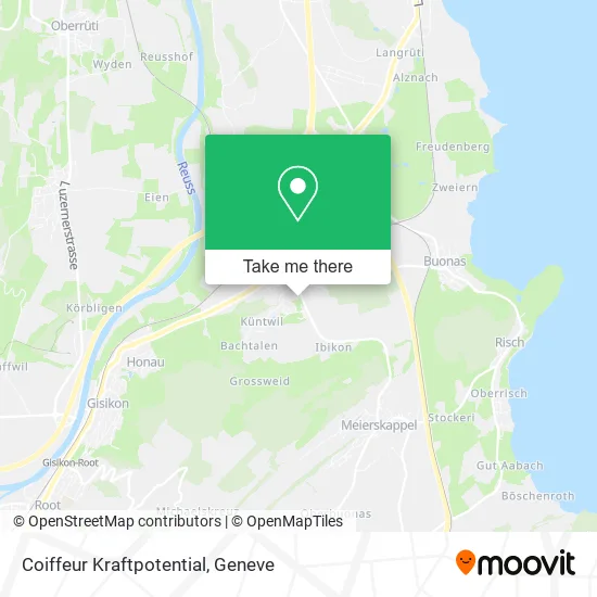 Coiffeur Kraftpotential map