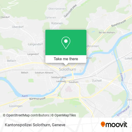 Kantonspolizei Solothurn map