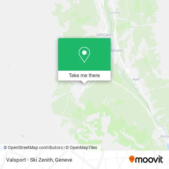 Valsport - Ski Zenith map