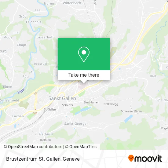 Brustzentrum St. Gallen map