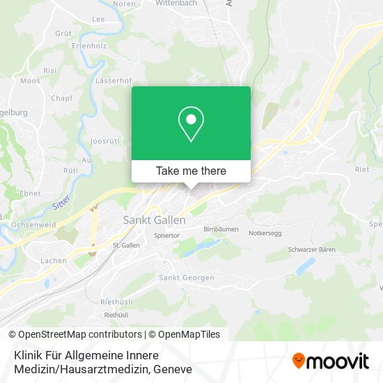 Klinik Für Allgemeine Innere Medizin / Hausarztmedizin map