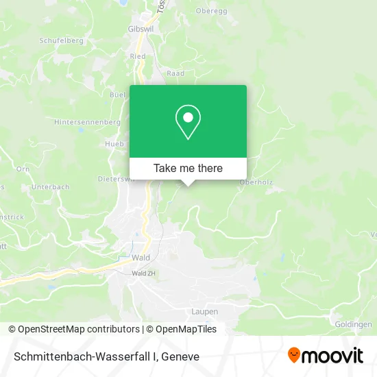 Schmittenbach-Wasserfall I map