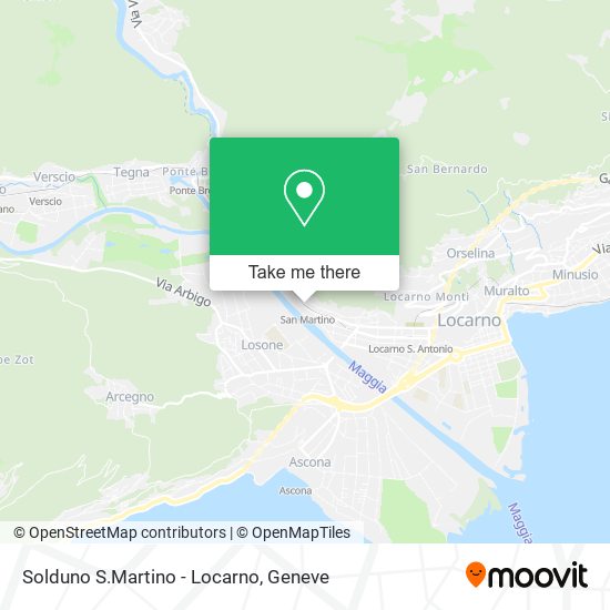 Solduno S.Martino - Locarno map
