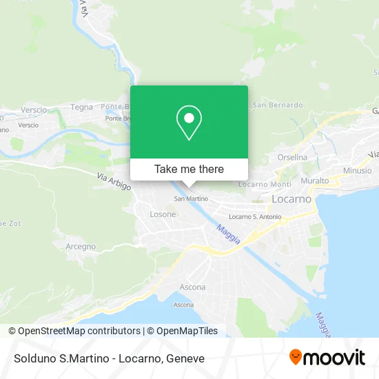 Solduno S.Martino - Locarno map