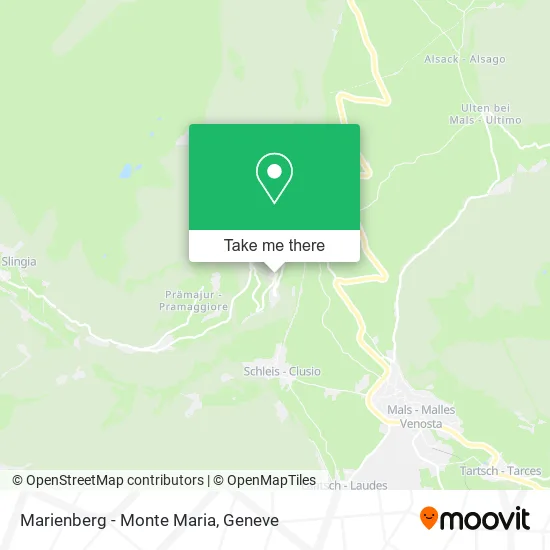 Marienberg - Monte Maria map
